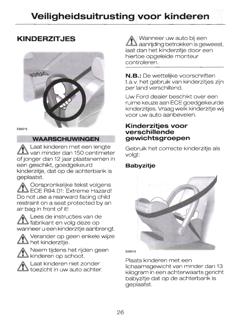 2004-2008 Ford Focus Owner's Manual | Dutch