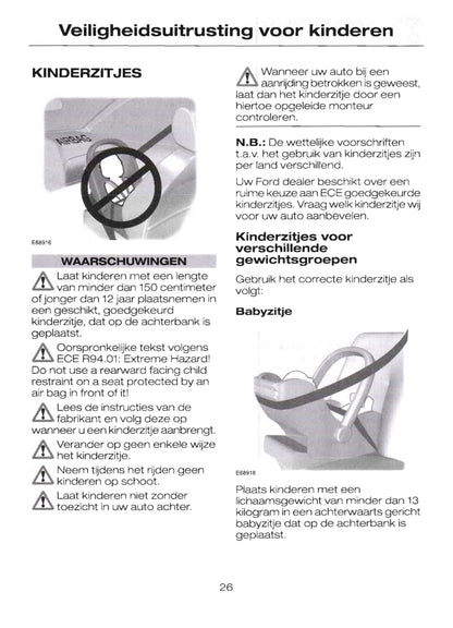 2004-2008 Ford Focus Owner's Manual | Dutch