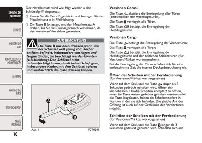 2016-2017 Fiat Fiorino Bedienungsanleitung | Deutsch