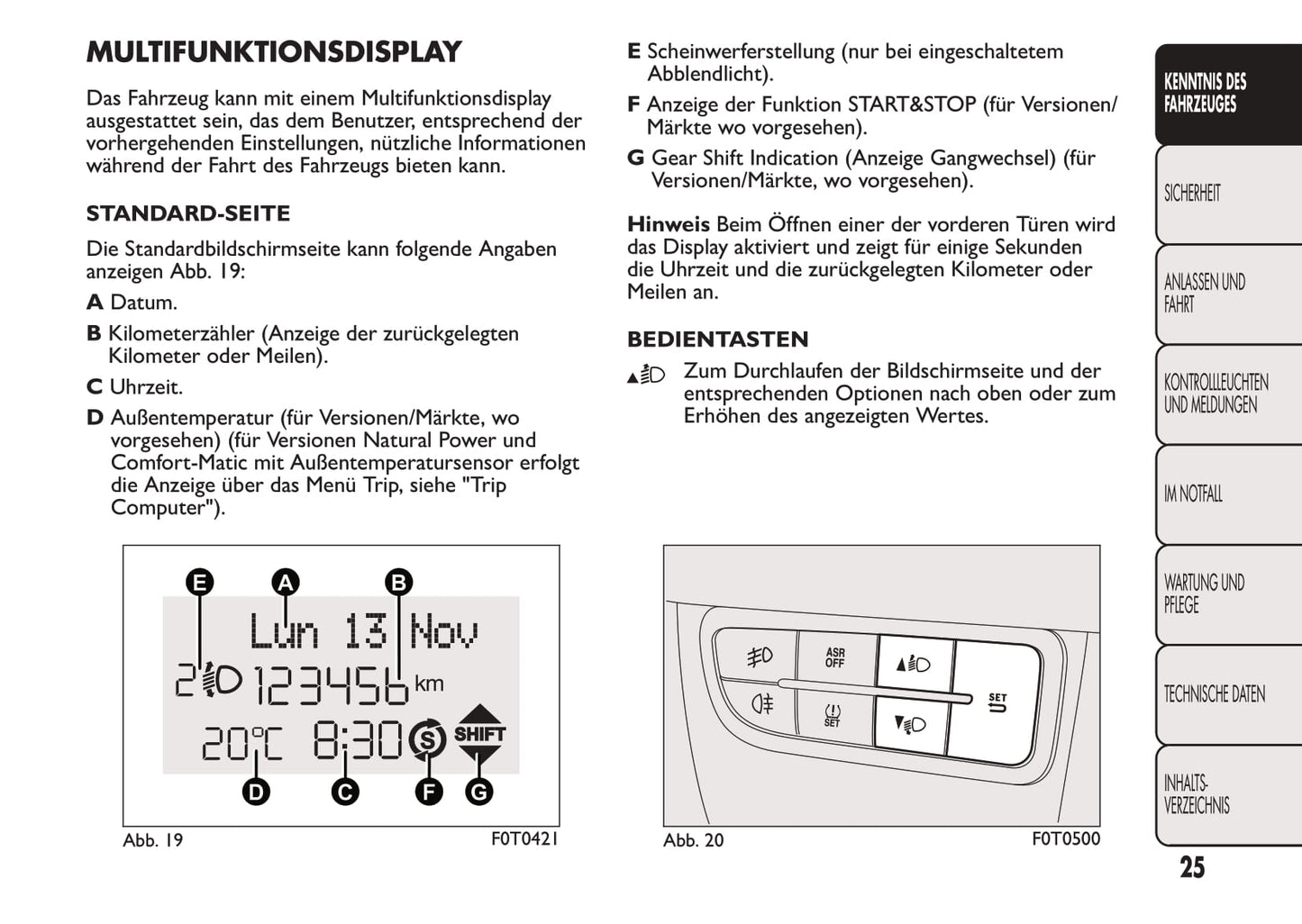 2016-2017 Fiat Fiorino Bedienungsanleitung | Deutsch