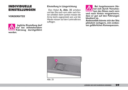 2007-2008 Fiat 600 Owner's Manual | German