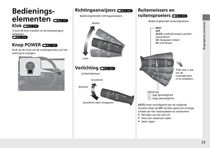 2020-2021 Honda e Owner's Manual | Dutch