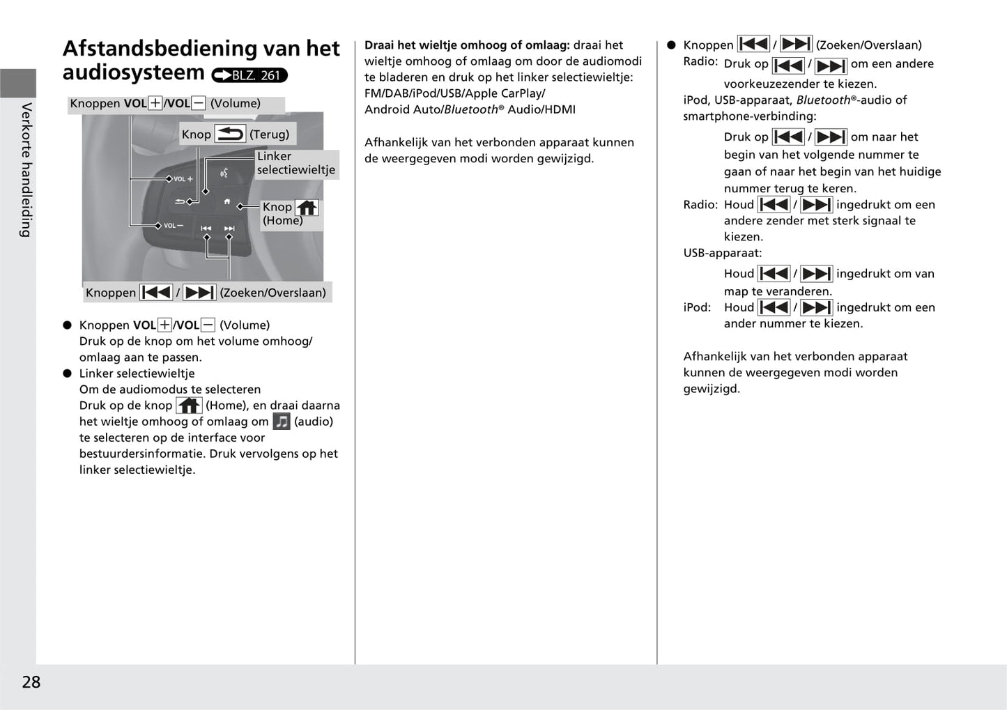 2020-2021 Honda e Owner's Manual | Dutch