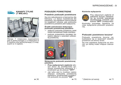 2011-2012 Peugeot Partner Origin Owner's Manual | Polish