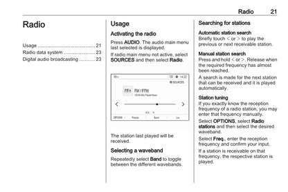 Opel Grandland X Owner's Infotainment Manual 2017 - 2021