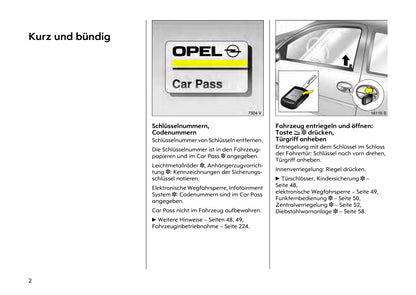 2003-2006 Opel Combo/Corsa Manuel du propriétaire | Allemand