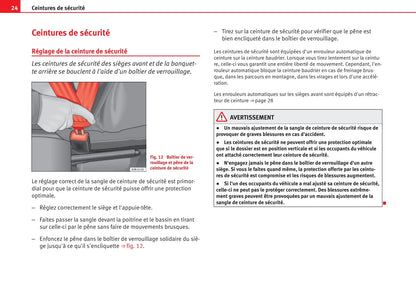 2012-2013 Seat Exeo Bedienungsanleitung | Französisch