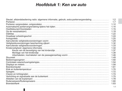 2016-2017 Renault Kangoo Bedienungsanleitung | Niederländisch