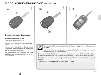 2016-2017 Renault Kangoo Bedienungsanleitung | Niederländisch