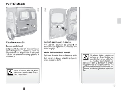 2016-2017 Renault Kangoo Bedienungsanleitung | Niederländisch