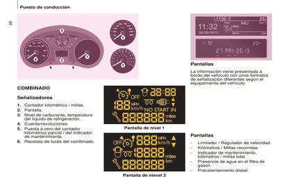 2014-2015 Peugeot Partner Bedienungsanleitung | Spanisch