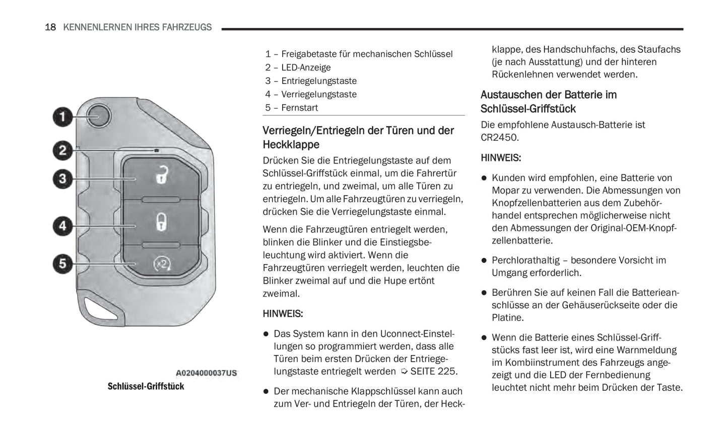 2020-2021 Jeep Gladiator Owner's Manual | German