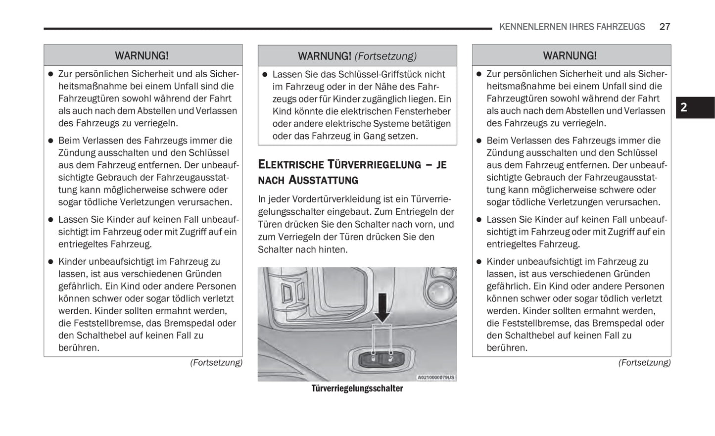 2020-2021 Jeep Gladiator Owner's Manual | German