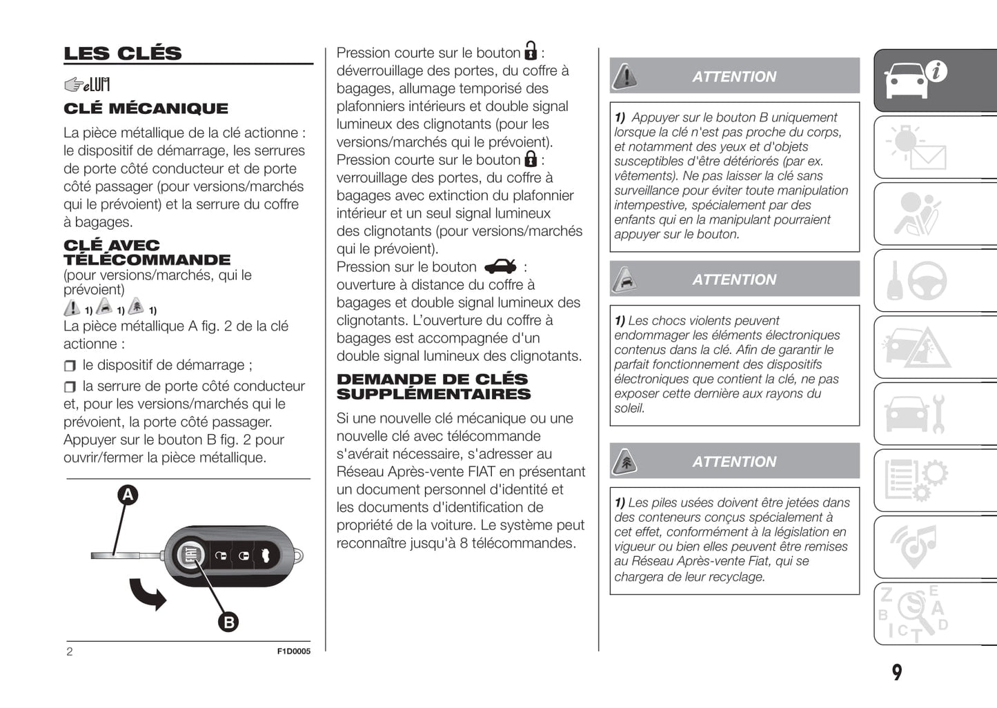 2011-2017 Fiat Panda Manuel du propriétaire | Français