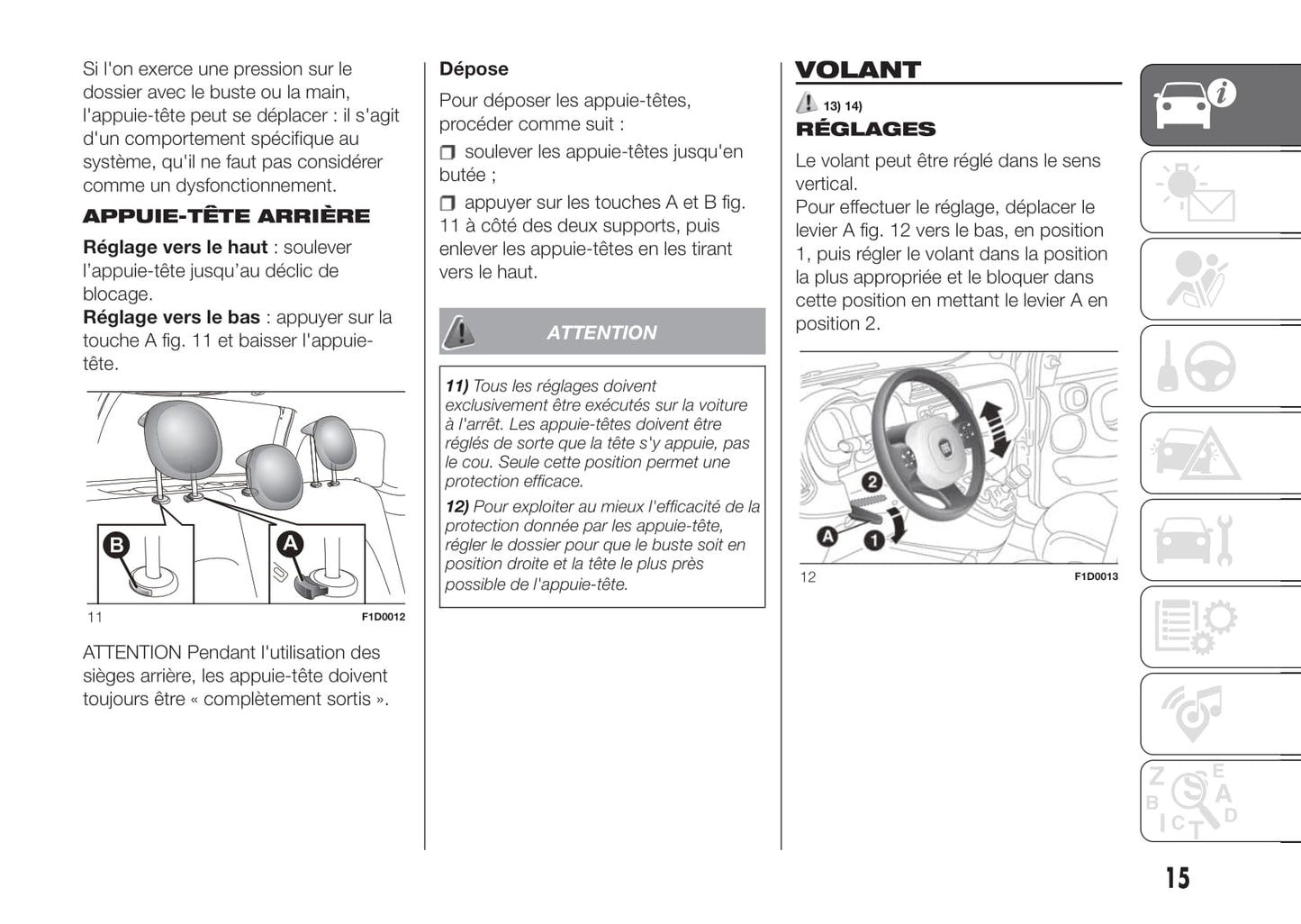 2011-2017 Fiat Panda Manuel du propriétaire | Français