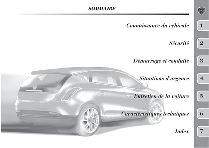 2011-2015 Lancia Delta Owner's Manual | French