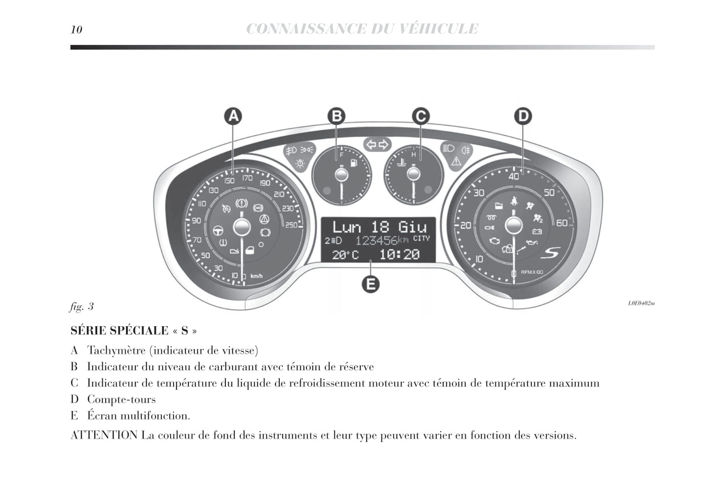 2011-2015 Lancia Delta Owner's Manual | French