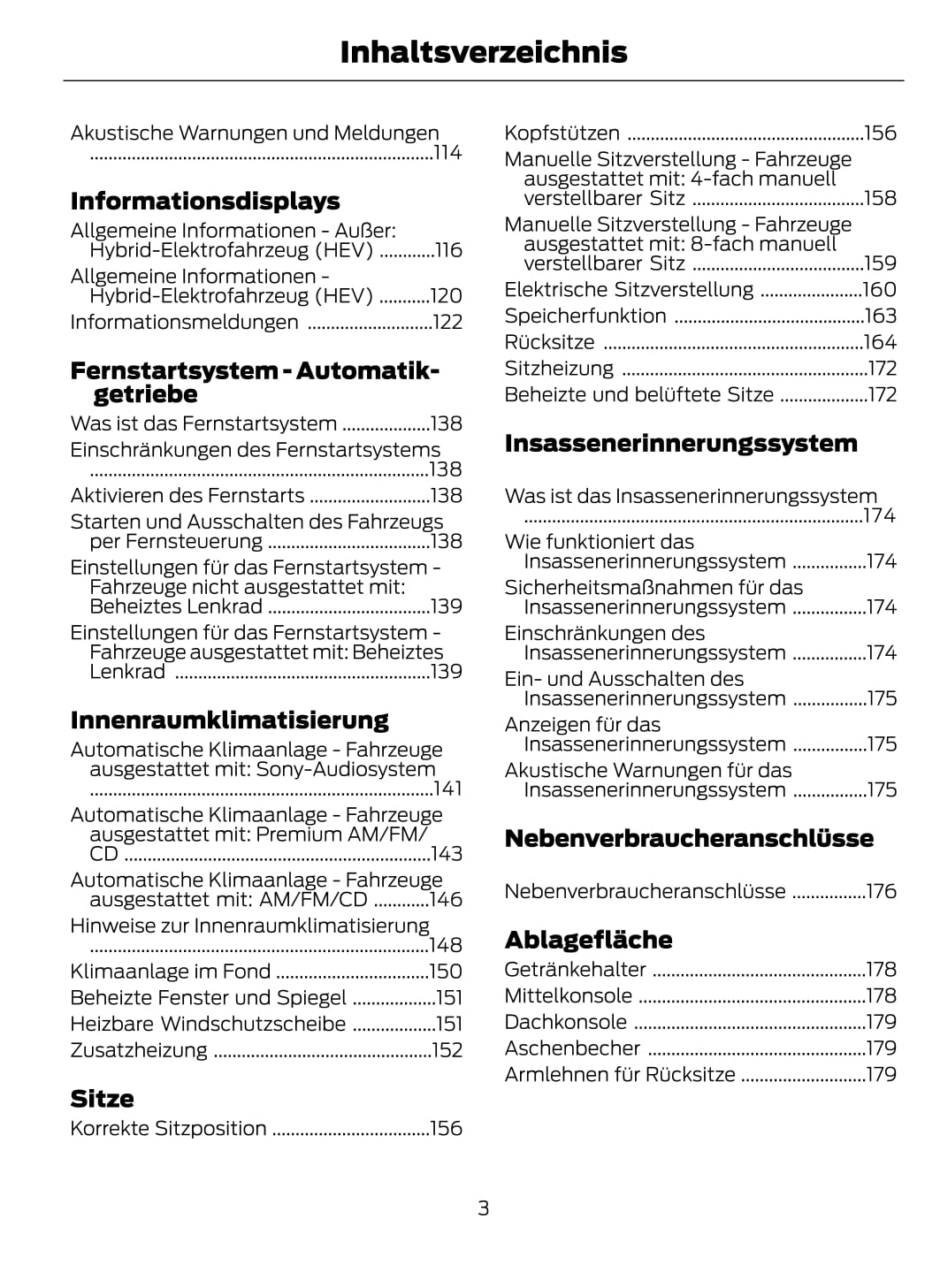 2021-2023 Ford Galaxy/S-max Owner's Manual | German