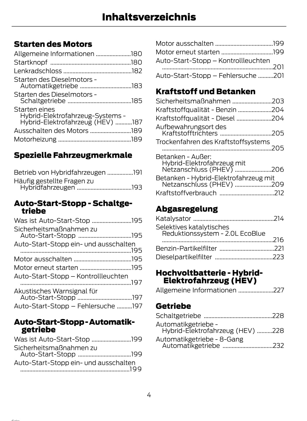 2021-2023 Ford Galaxy/S-max Owner's Manual | German