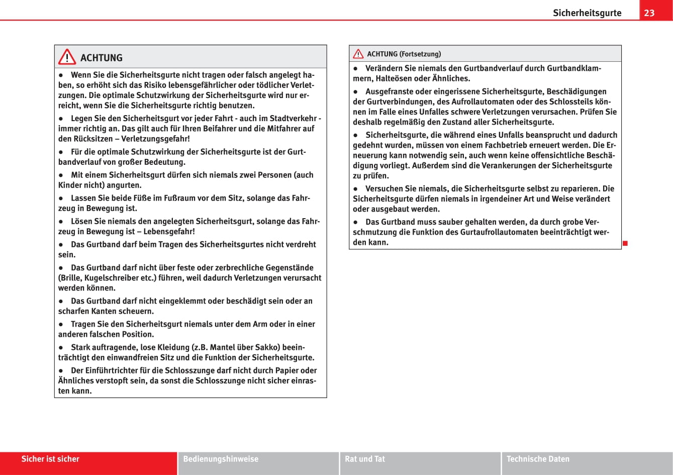 2013-2014 Seat Ibiza SC Owner's Manual | German