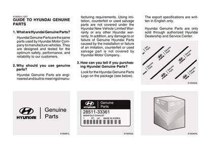 2004-2007 Hyundai Terracan Manuel du propriétaire | Anglais