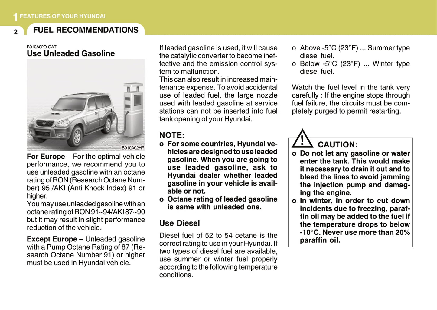 2004-2007 Hyundai Terracan Manuel du propriétaire | Anglais