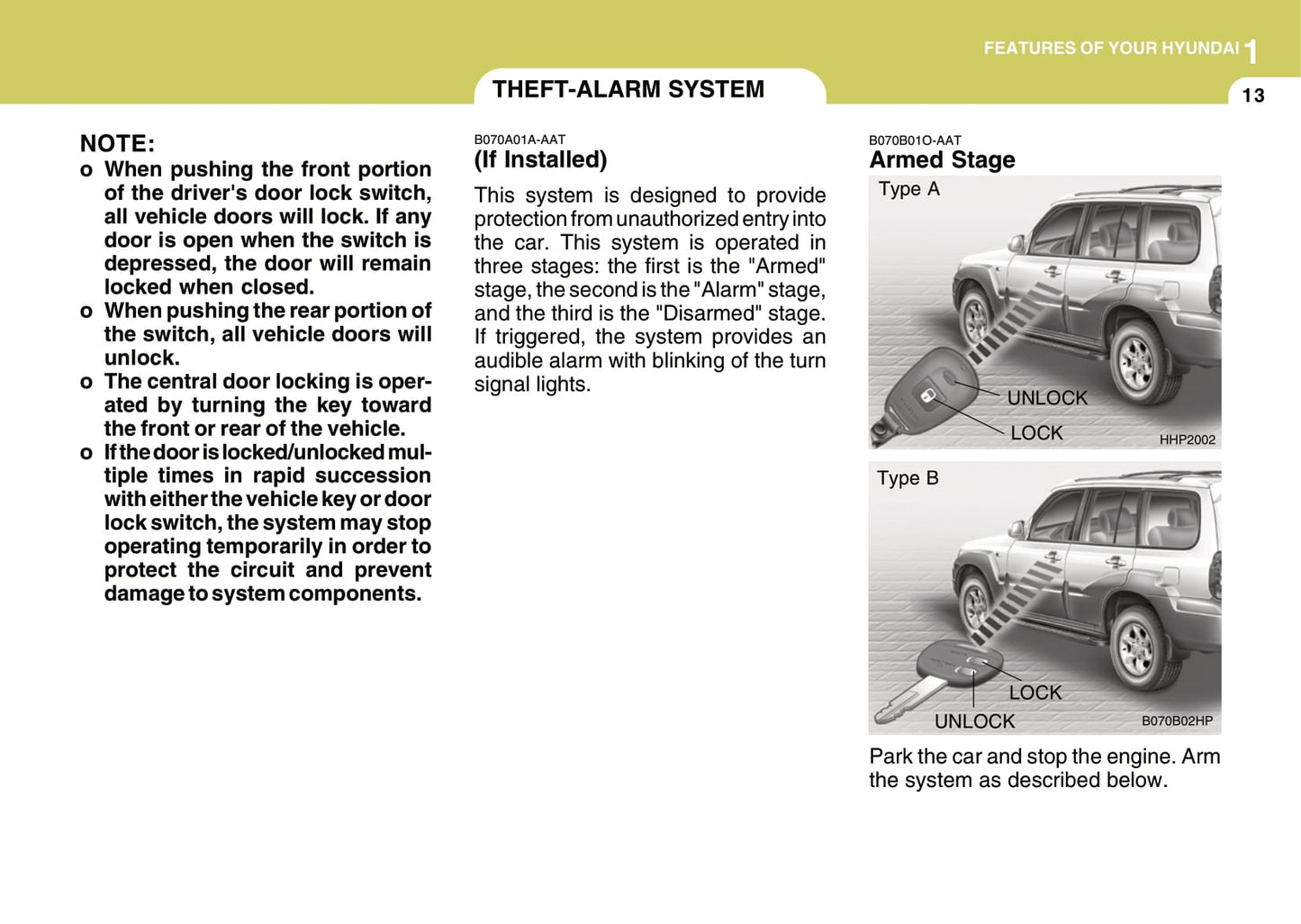 2004-2007 Hyundai Terracan Manuel du propriétaire | Anglais