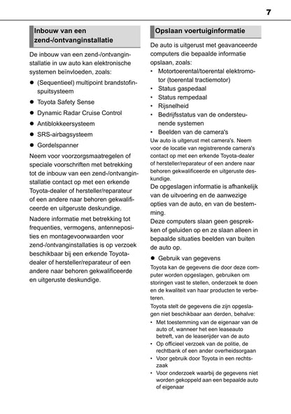 2022-2023 Toyota Aygo X Owner's Manual | Dutch