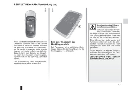 2016-2018 Renault Talisman Gebruikershandleiding | Duits