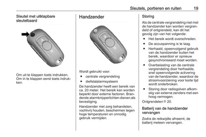 2018-2019 Opel Karl Bedienungsanleitung | Niederländisch