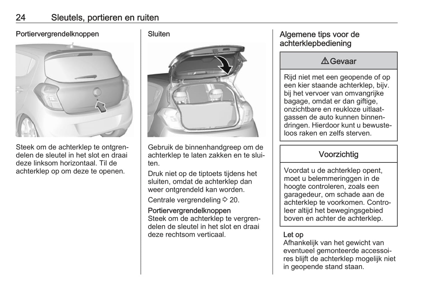 2018-2019 Opel Karl Bedienungsanleitung | Niederländisch