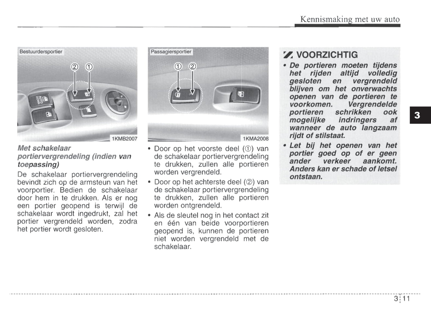 2007-2008 Kia Sportage Gebruikershandleiding | Nederlands