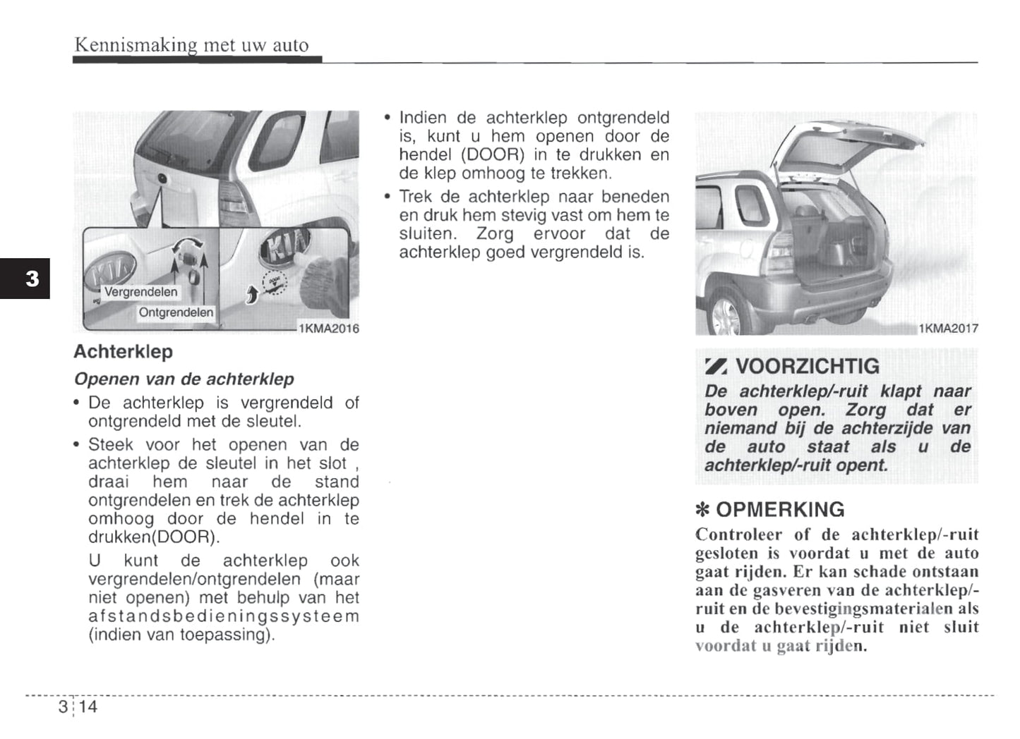 2007-2008 Kia Sportage Gebruikershandleiding | Nederlands