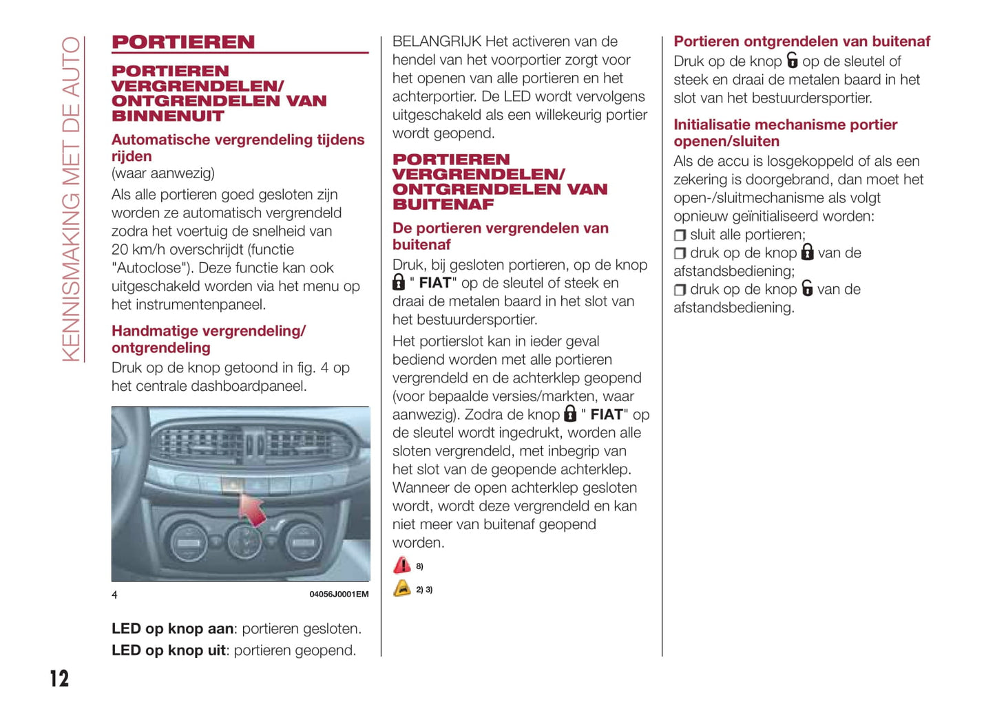 2016-2017 Fiat Tipo Bedienungsanleitung | Niederländisch