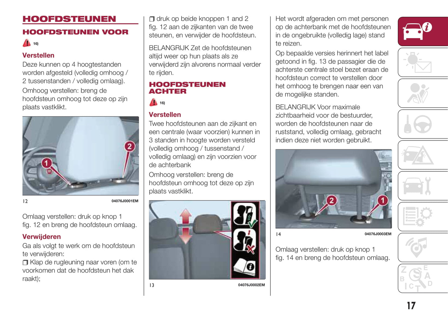 2016-2017 Fiat Tipo Bedienungsanleitung | Niederländisch