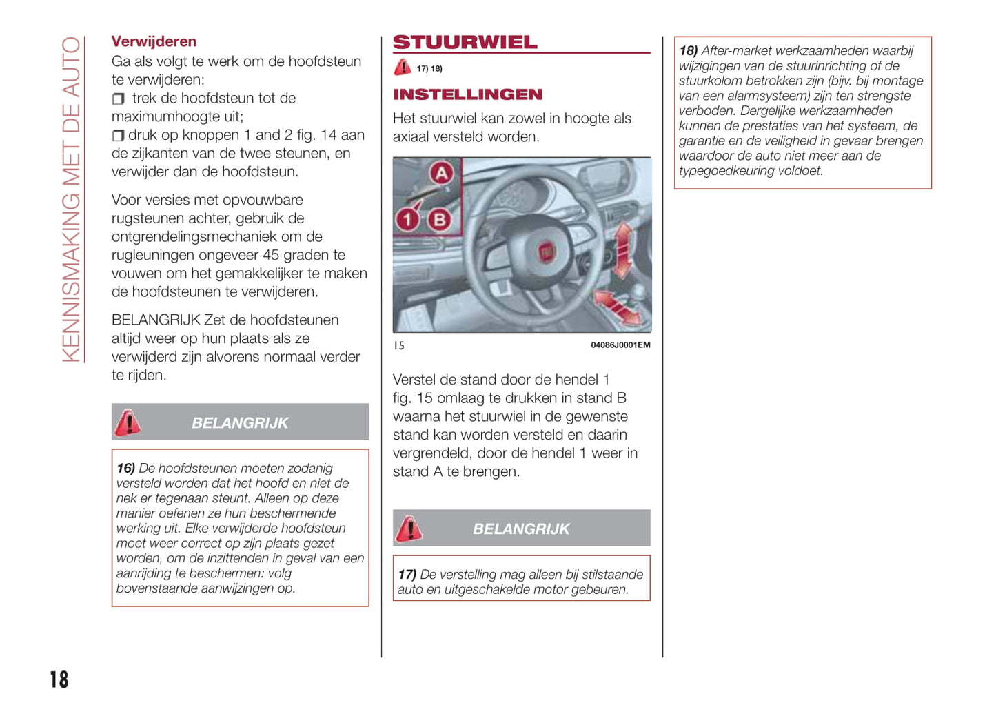 2016-2017 Fiat Tipo Bedienungsanleitung | Niederländisch