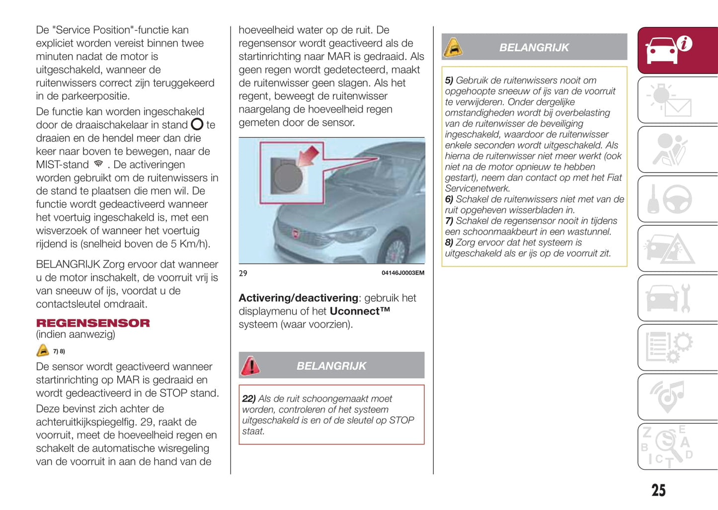 2016-2017 Fiat Tipo Bedienungsanleitung | Niederländisch