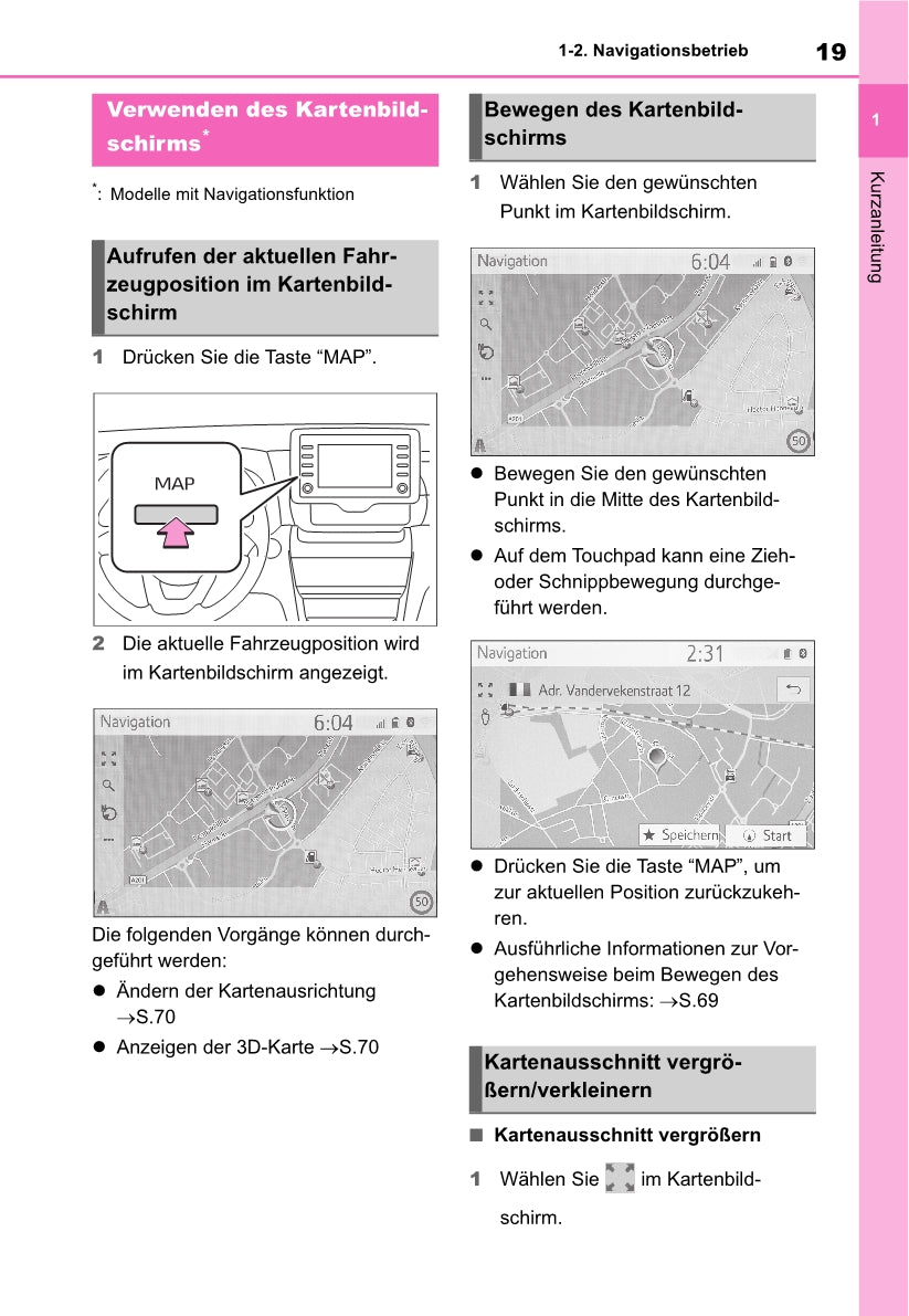 Toyota Yaris Cross Navigation / Multimedia Bedienungsanleitung 2021 - 2023