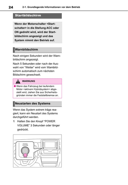 Toyota Yaris Cross Navigation / Multimedia Bedienungsanleitung 2021 - 2023