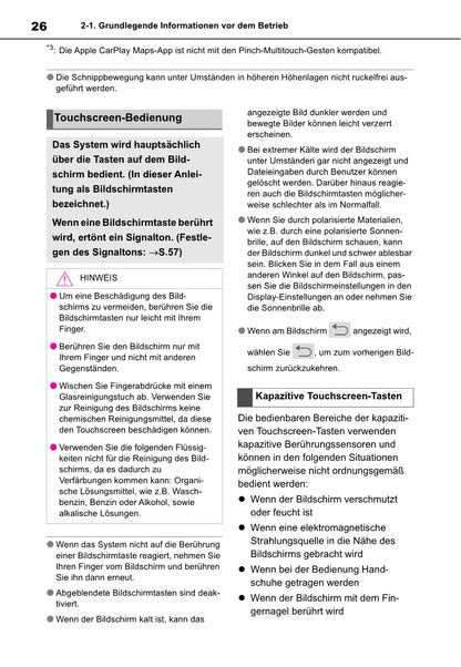 Toyota Yaris Cross Navigation / Multimedia Bedienungsanleitung 2021 - 2023