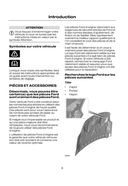 2008-2009 Ford Kuga Owner's Manual | French