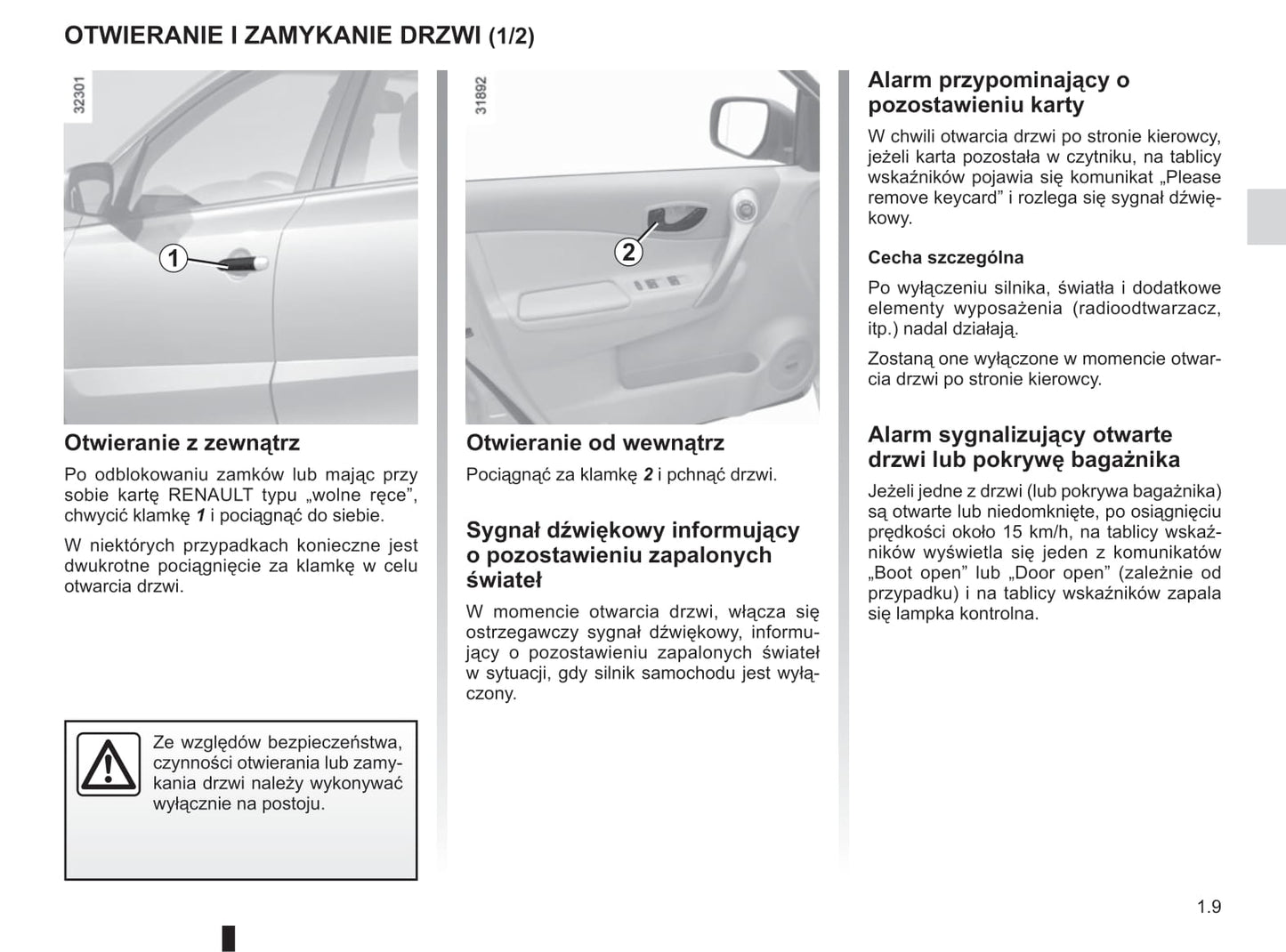 2008-2011 Renault Koleos Manuel du propriétaire | Polonais