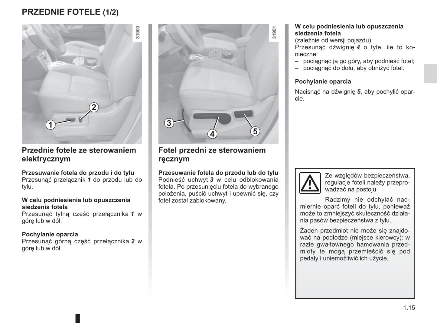 2008-2011 Renault Koleos Manuel du propriétaire | Polonais