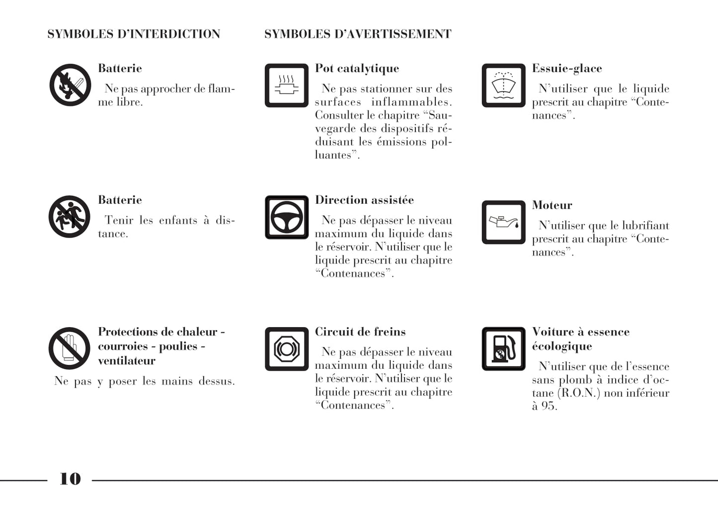 2001-2005 Lancia Lybra Owner's Manual | French