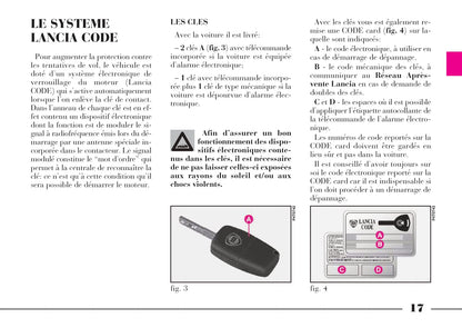 2001-2005 Lancia Lybra Owner's Manual | French