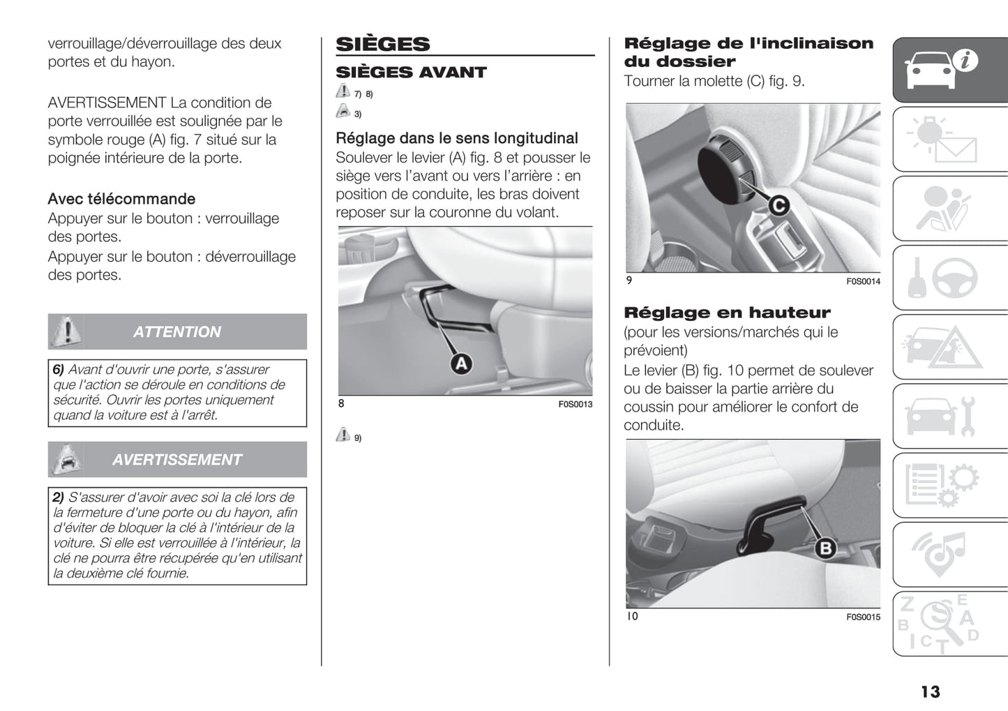 2020-2021 Fiat 500 Hybrid/500C Hybrid Owner's Manual | French