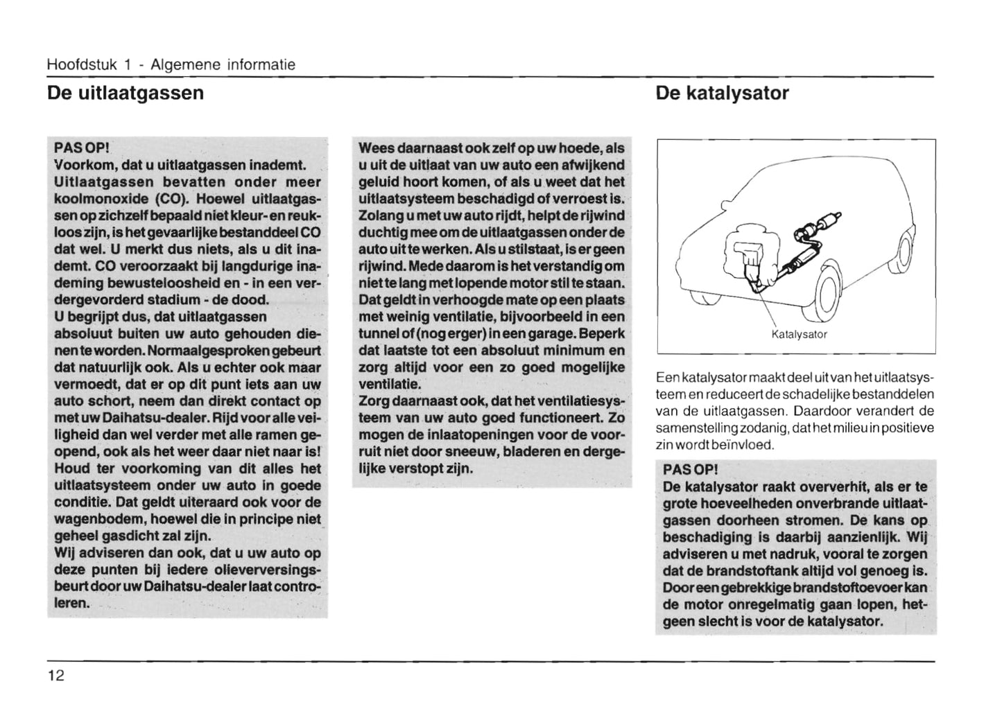 1998-2002 Daihatsu Sirion Owner's Manual | Dutch