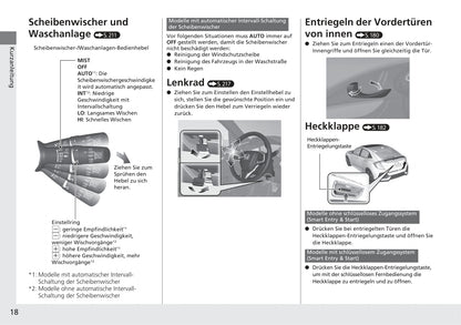 2017-2018 Honda Civic Hatchback Diesel Owner's Manual | German