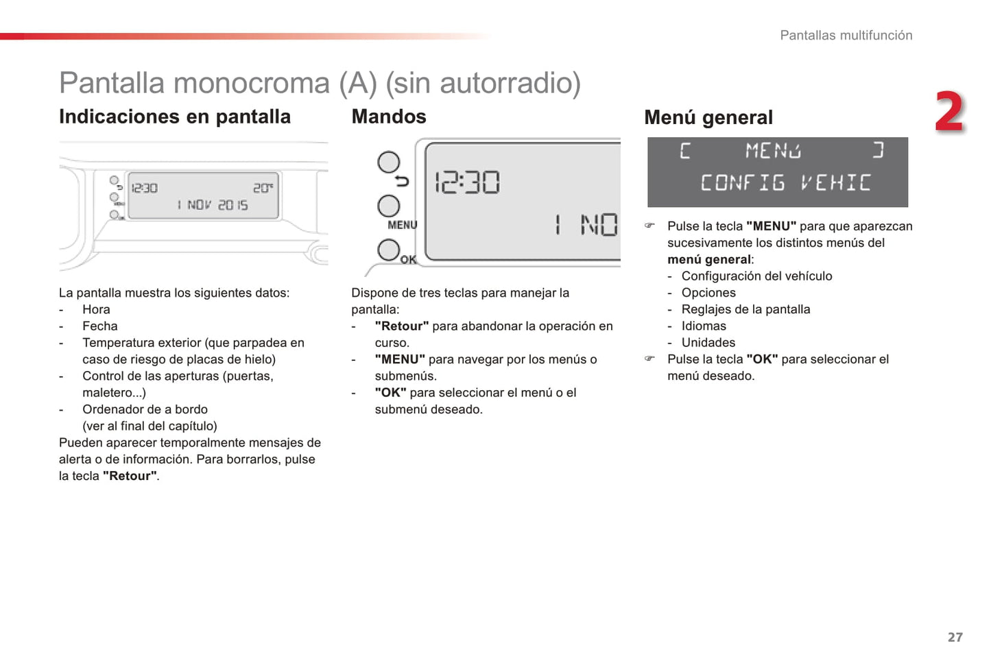 2015-2017 Citroën C3 Picasso Gebruikershandleiding | Spaans