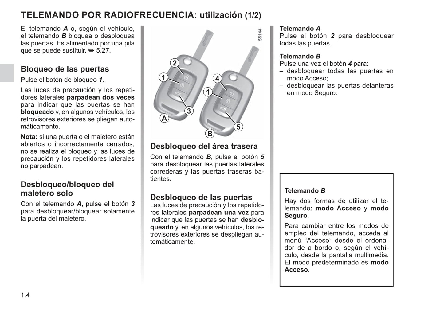 2022-2023 Renault Kangoo Manuel du propriétaire | Espagnol